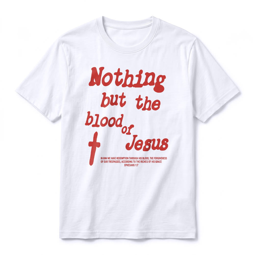 Christianartworkshop Premium-Kurzarm-T-Shirt „Nichts als das Blut Jesu“ - image 2