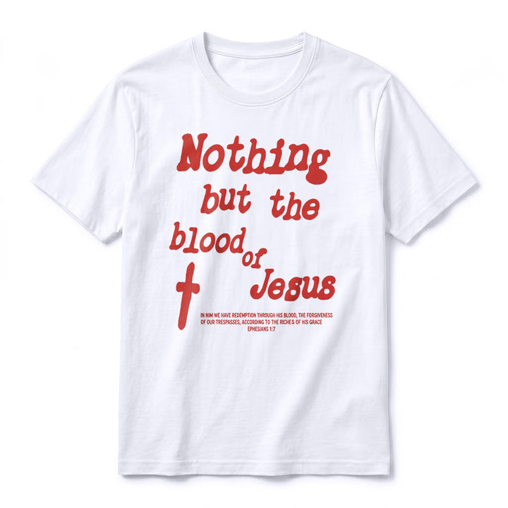 Christianartworkshop Premium-Kurzarm-T-Shirt „Nichts als das Blut Jesu“ - image 2