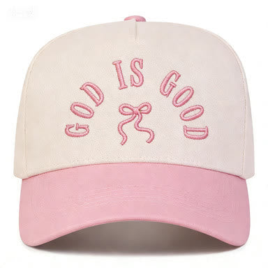 Christianartworkshop Unisex-Baseballkappe mit gebogenem Schirm und besticktem Schriftzug „God Is Good“ - image 3