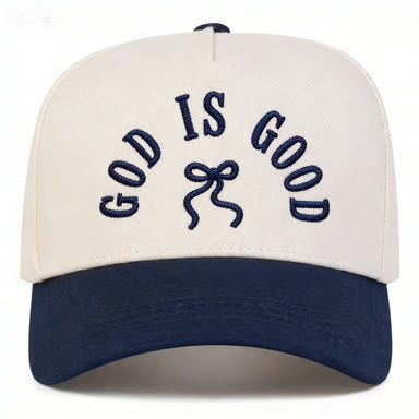 Christianartworkshop Unisex-Baseballkappe mit gebogenem Schirm und besticktem Schriftzug „God Is Good“ - image 9