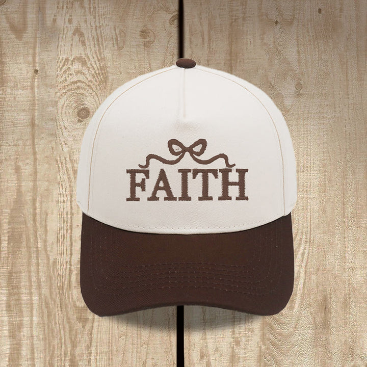 Christianartworkshop FAITH Baseballkappe mit Schleifenstickerei, verstellbarem Schirm und Camouflage-Muster - image 20