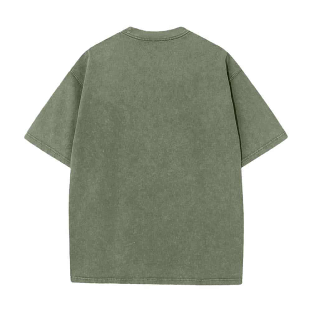 Christianartworkshop Das Leben gab mir Bananen, aber mein Jesus macht Bananengetränk – Grafik-T-Shirt (gewaschen) - image 12