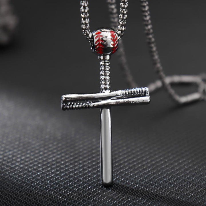 Christianartworkshop Halskette mit Baseballschläger-Kreuz: Symbol für sportliche Ausdauer und unerschütterliche Anmut - image 4