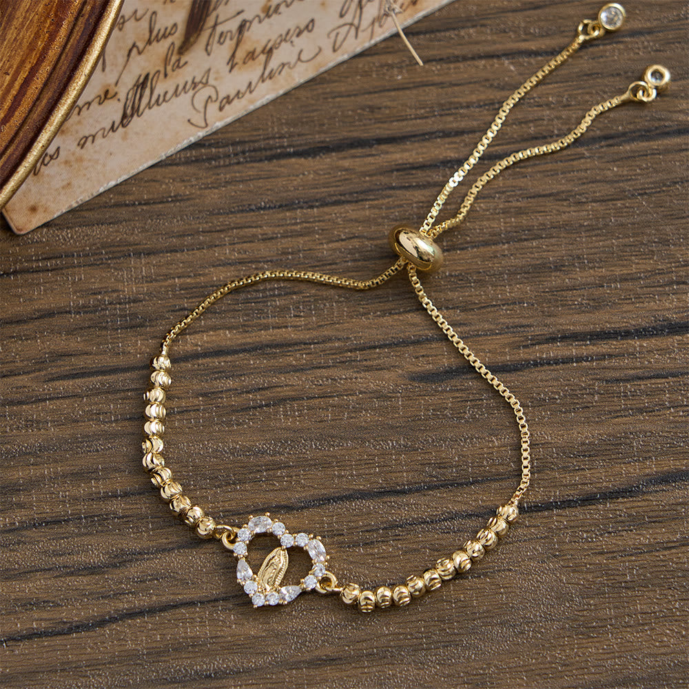 Christianartworkshop Armband mit Mini-Perlenkette und Kristallrahmen „Unsere Liebe Frau“: Symbol sanften himmlischen Schutzes - image 10