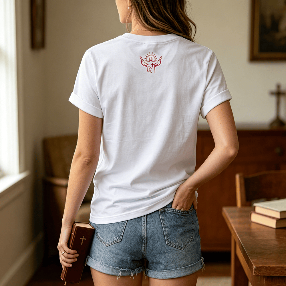 Christianartworkshop Mix Serif Cursive Bow Detail God Is Within Her Bible Verse Women's Crewnecks - image 1