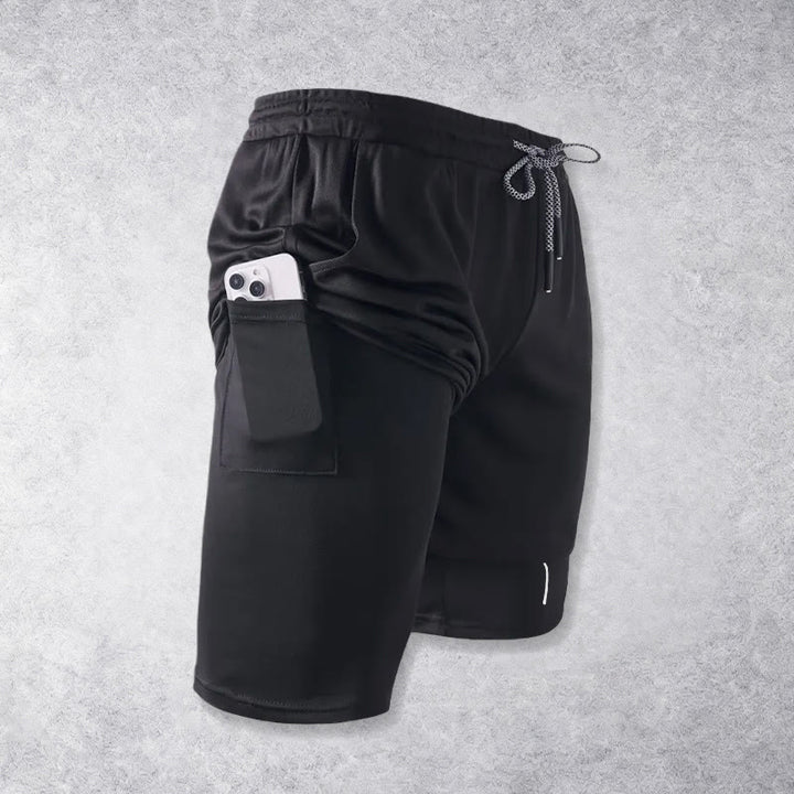 Christianartworkshop Sportshorts mit integriertem Faith-Cross-Schriftzug in Schreibschrift, zweilagig, mit Kordelzug - image 13