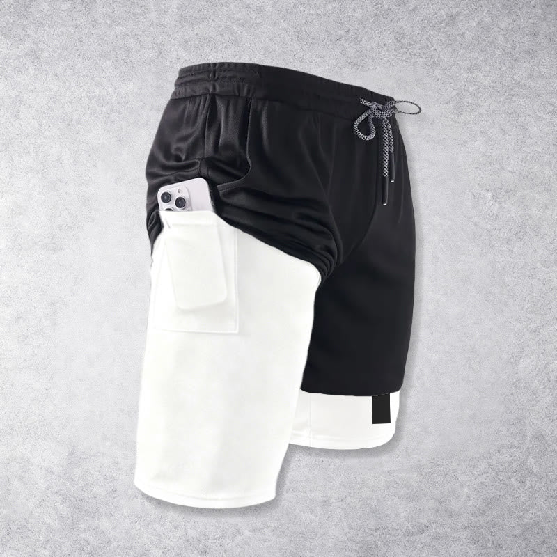 Christianartworkshop Zweilagige, mehrlagige Sportshorts mit zwei verschiedenen Kreuzsymbolen – Andachtsshorts - image 4