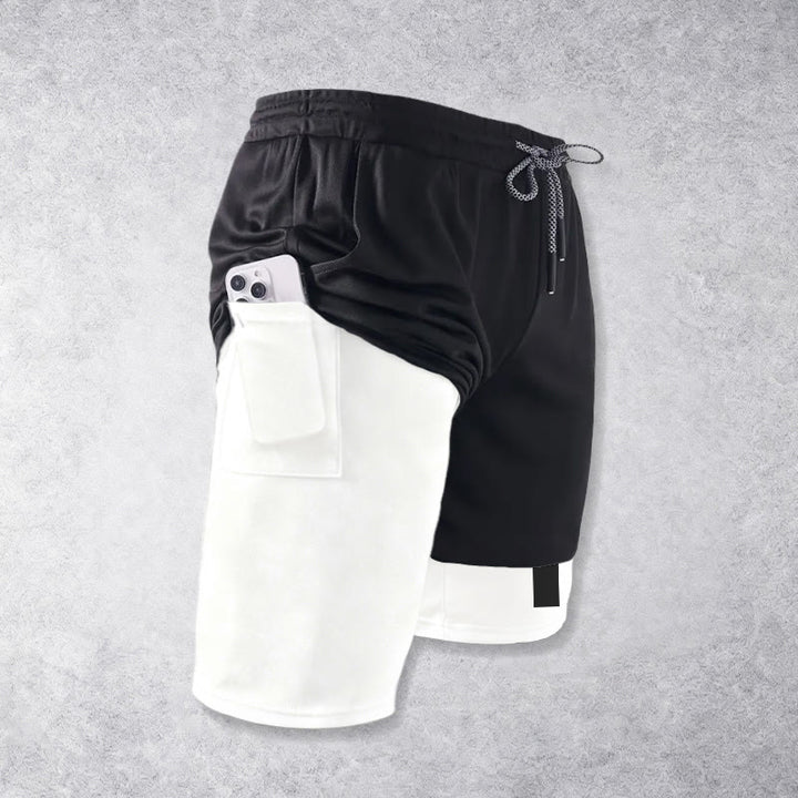 Christianartworkshop Zweilagige, mehrlagige Sportshorts mit zwei verschiedenen Kreuzsymbolen – Andachtsshorts - image 4