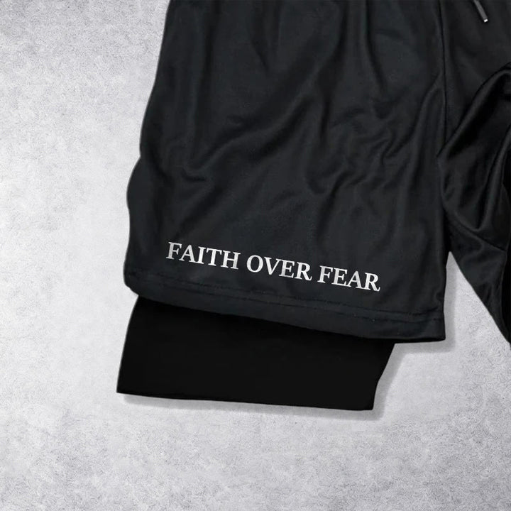 Christianartworkshop „Glaube statt Angst“ – Passende Shorts mit zweifarbigem Print und Psalm 118,6 - image 11