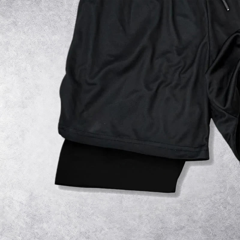 Christianartworkshop Zeitlose „Ich vermag alles durch Christus“-Sportshorts mit doppelter Lage und Kordelzug - image 11