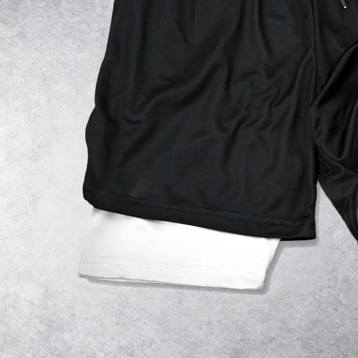 Christianartworkshop Zeitlose „Ich vermag alles durch Christus“-Sportshorts mit doppelter Lage und Kordelzug - image 2