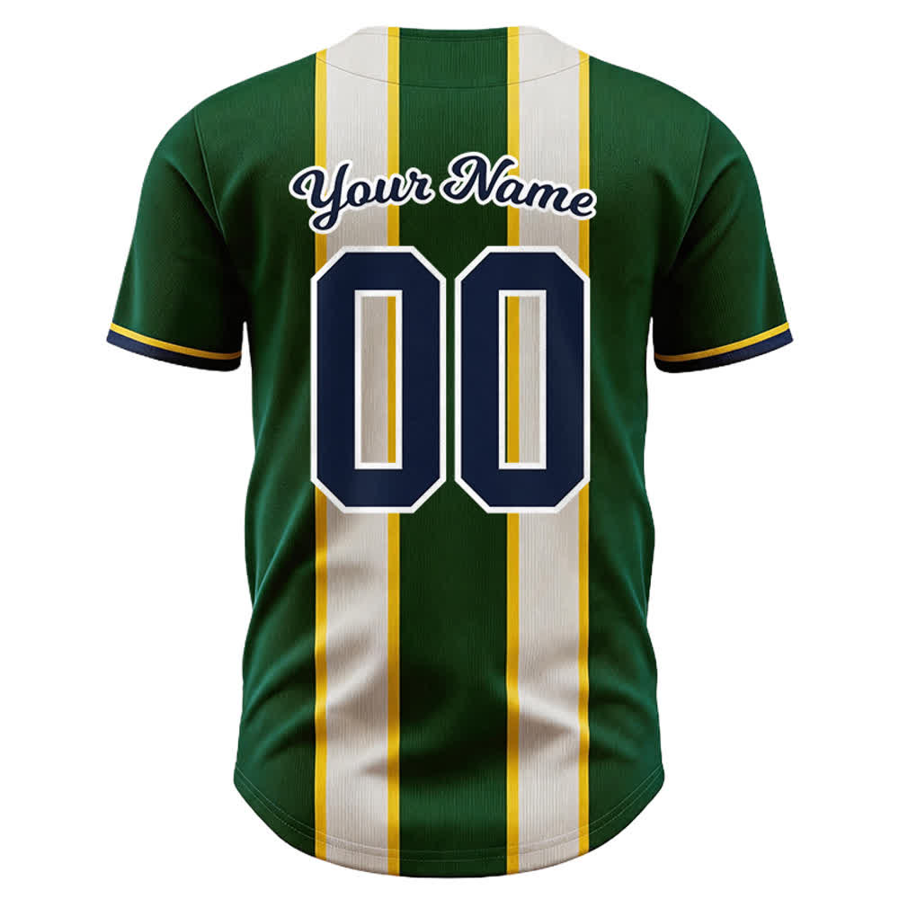 Christianartworkshop Individuell gestaltetes Baseballtrikot mit Streifen und Knöpfen, Team Jesus, mit Namen und Nummer, Team Jesus - image 2