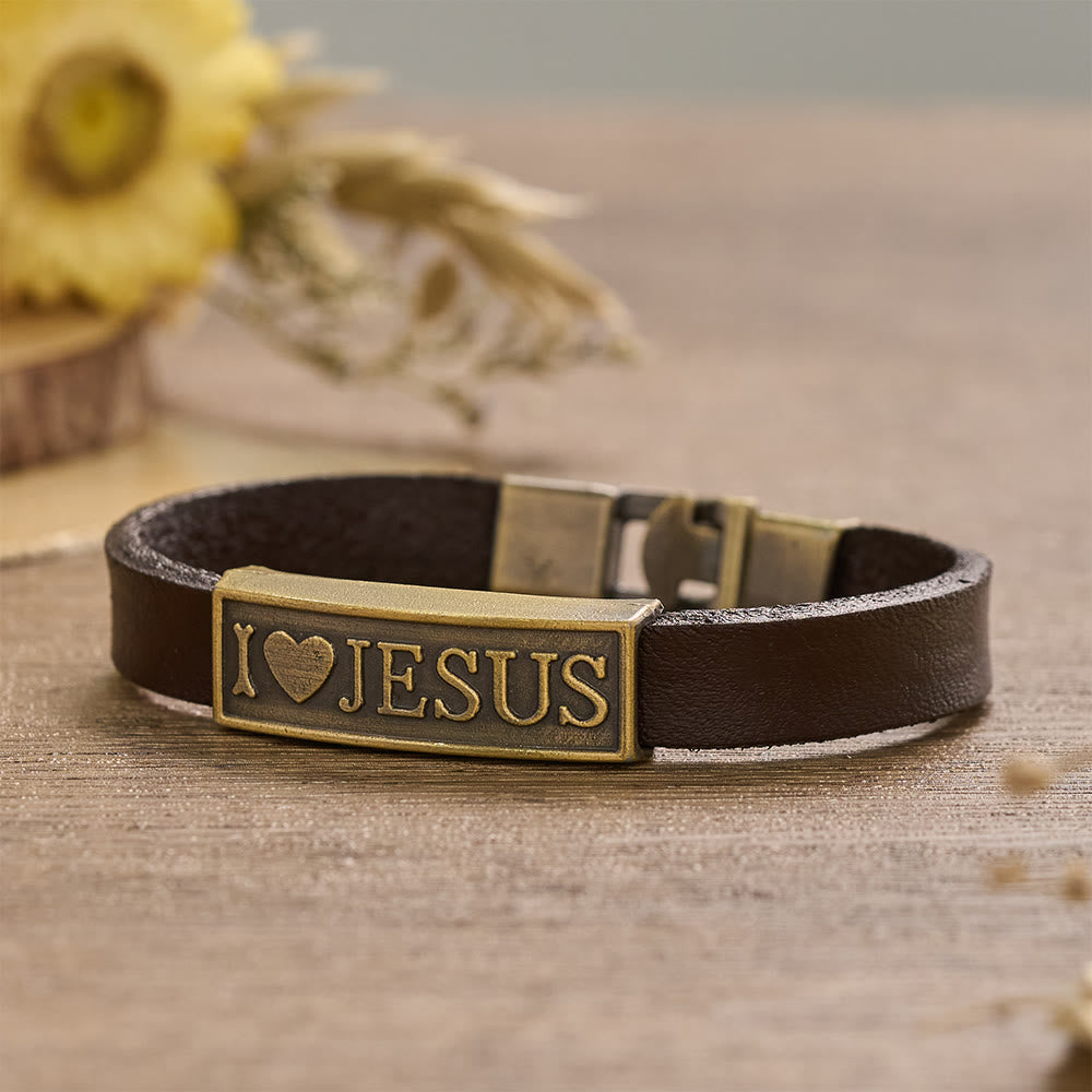 Christianartworkshop Klassisches Herz-Armband mit Jesus-Buchstaben: Personalisiertes Symbol beständiger göttlicher Zärtlichkeit - image 3