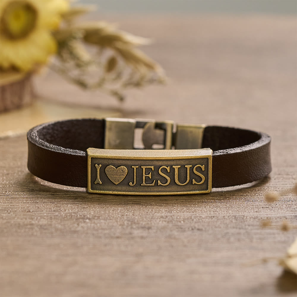 Christianartworkshop Klassisches Herz-Armband mit Jesus-Buchstaben: Personalisiertes Symbol beständiger göttlicher Zärtlichkeit - image 2
