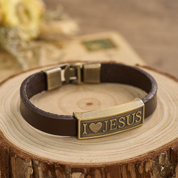 Christianartworkshop Klassisches Herz-Armband mit Jesus-Buchstaben: Personalisiertes Symbol beständiger göttlicher Zärtlichkeit - image 4