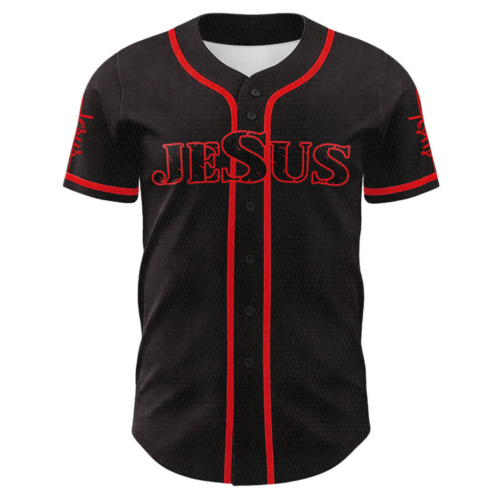 Christianartworkshop Jesus Kreuz Nagel und Dornenkrone Baseballtrikot - image 8