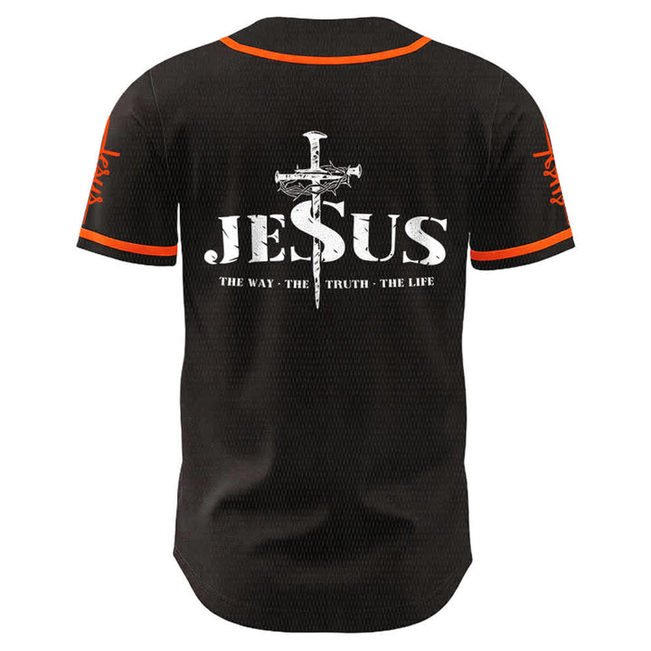 Christianartworkshop Jesus Kreuz Nagel und Dornenkrone Baseballtrikot - image 12