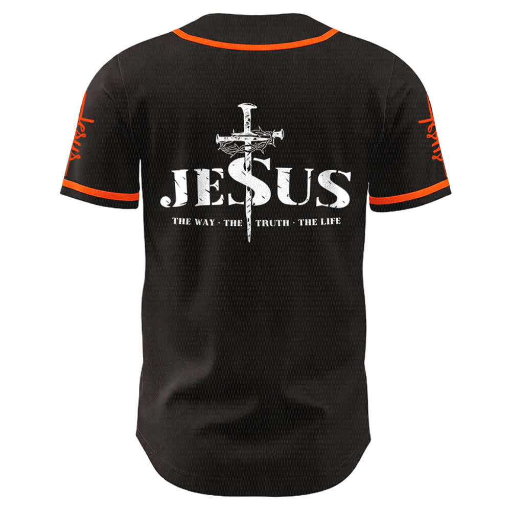 Christianartworkshop Jesus Kreuz Nagel und Dornenkrone Baseballtrikot - image 12