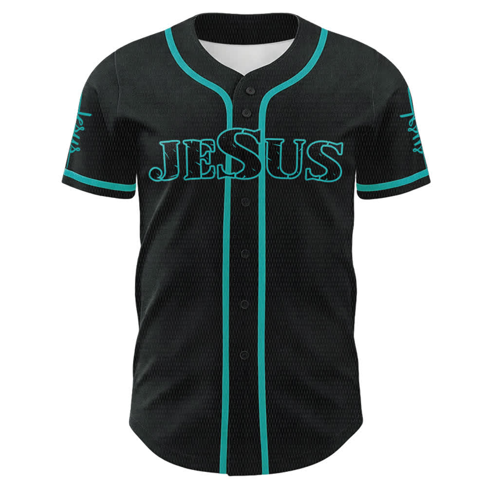 Christianartworkshop Jesus Kreuz Nagel und Dornenkrone Baseballtrikot - image 14