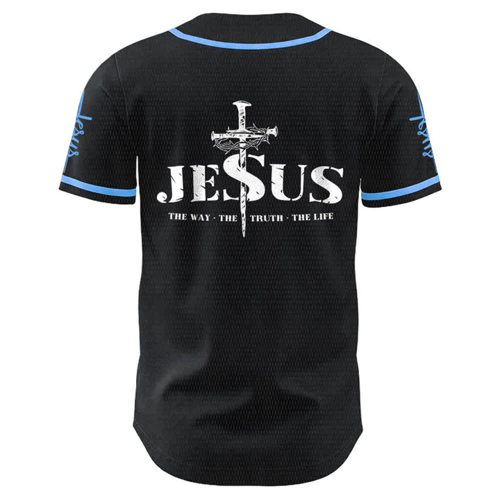 Christianartworkshop Jesus Kreuz Nagel und Dornenkrone Baseballtrikot - image 18