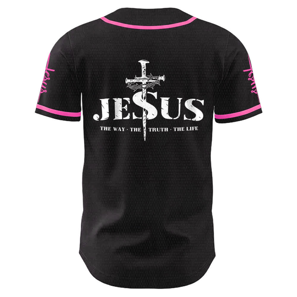 Christianartworkshop Jesus Kreuz Nagel und Dornenkrone Baseballtrikot - image 21