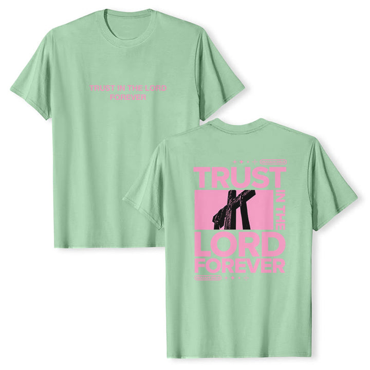 Christianartworkshop T-Shirt „Vertraue für immer auf den Herrn“ - Hellgrün - 2XL - image 15