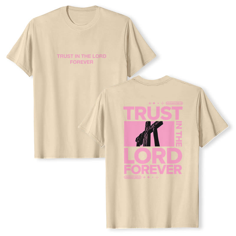 Christianartworkshop T-Shirt „Vertraue für immer auf den Herrn“ - Beige - 2XL - image 6