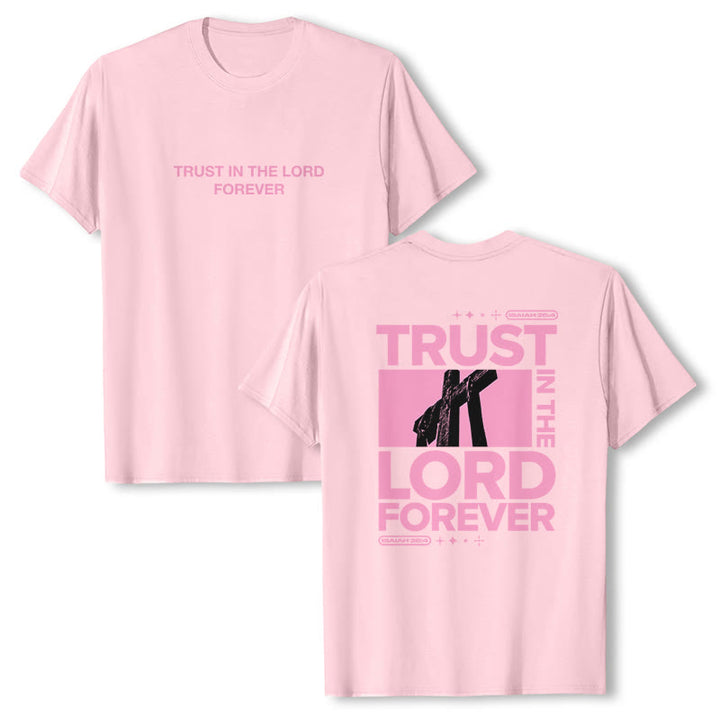 Christianartworkshop T-Shirt „Vertraue für immer auf den Herrn“ - Rosa - 2XL - image 12