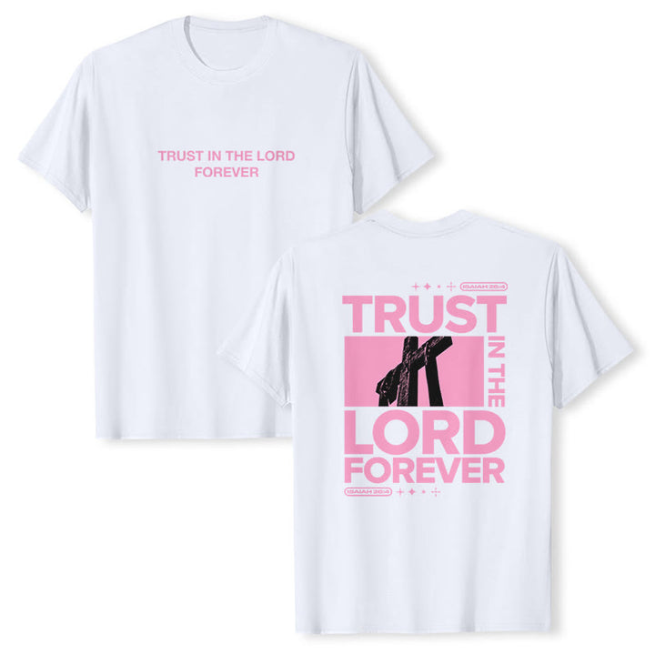 Christianartworkshop T-Shirt „Vertraue für immer auf den Herrn“ - Weiß - 2XL - image 3