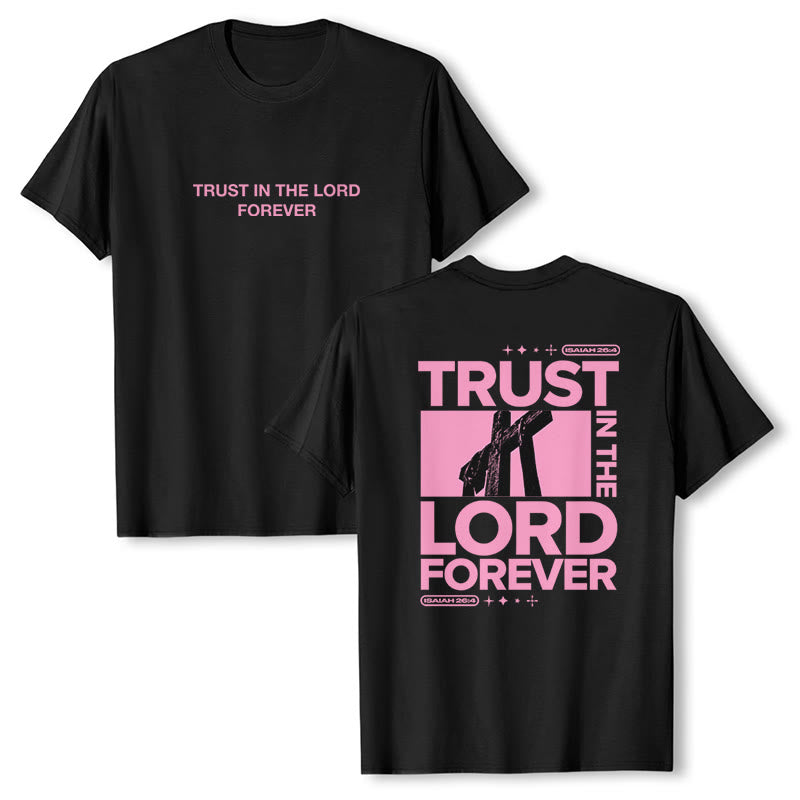 Christianartworkshop T-Shirt „Vertraue für immer auf den Herrn“ - Schwarz - 2XL - image 0