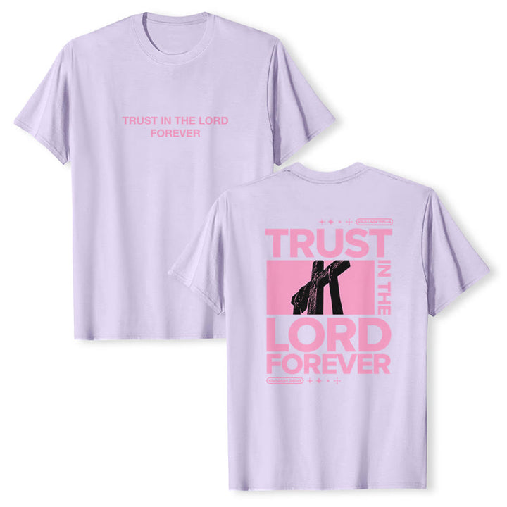 Christianartworkshop T-Shirt „Vertraue für immer auf den Herrn“ - Lila - 2XL - image 21