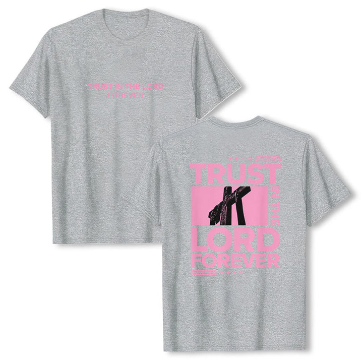Christianartworkshop T-Shirt „Vertraue für immer auf den Herrn“ - Grau - 2XL - image 24