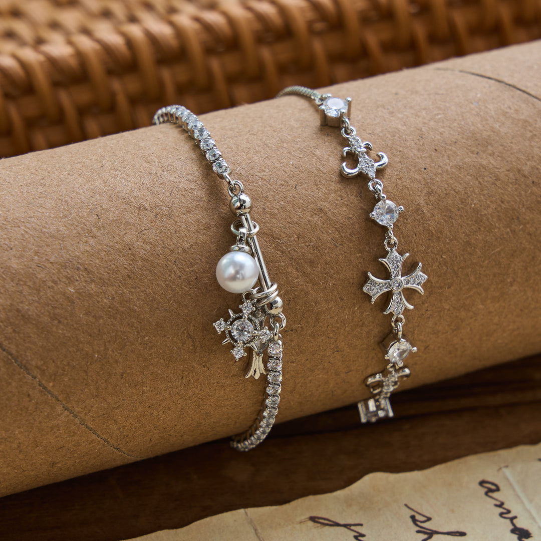 Christianartworkshop Armband mit Fleur-de-Lis-Kreuzanhänger: Personalisiertes Symbol des sanften himmlischen Friedens - image 4
