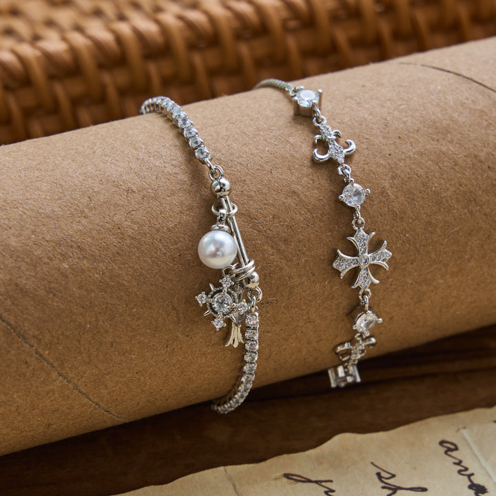 Christianartworkshop Armband mit Fleur-de-Lis-Kreuzanhänger: Personalisiertes Symbol des sanften himmlischen Friedens - image 4
