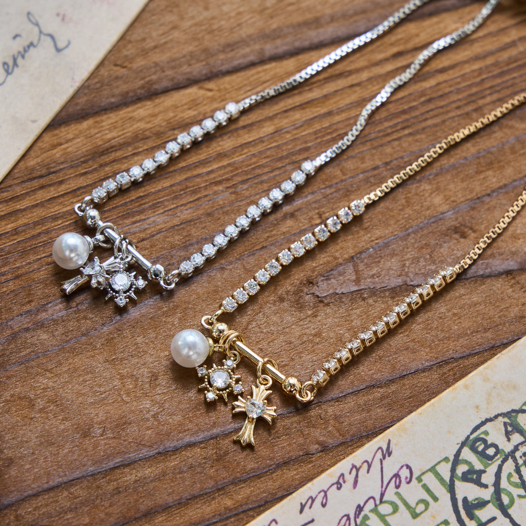 Christianartworkshop Armband mit Fleur-de-Lis-Kreuzanhänger: Personalisiertes Symbol des sanften himmlischen Friedens - image 3