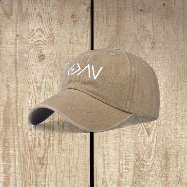 Christianartworkshop Baseballkappe mit minimalistischem Pfeilsymbol und Stickerei – „Mehr als Härte“ - Khaki - image 8