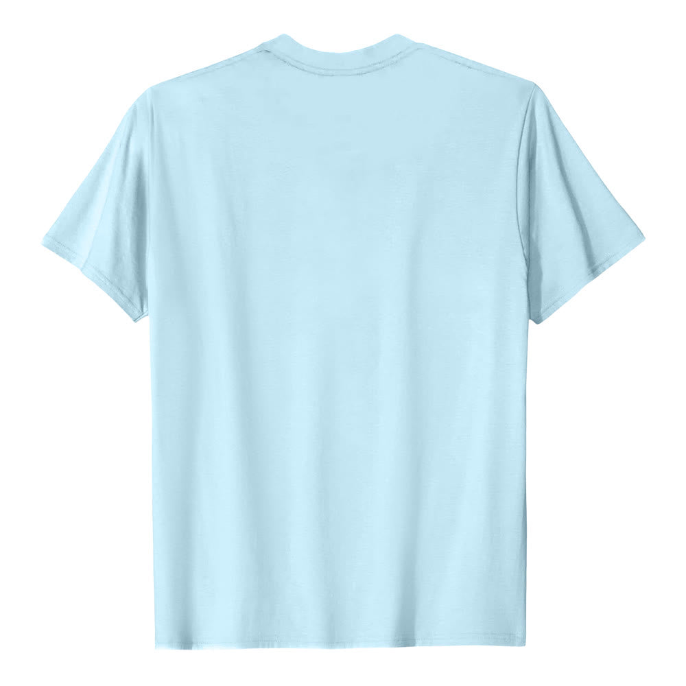 Christianartworkshop Gesegnetes Drei-Nägel-Kreuz, geteilt, fetter Blockdruck auf der Vorderseite, Premium-Kurzarm-T-Shirt - image 8