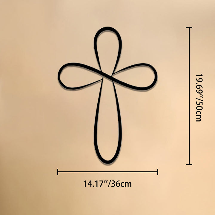 Christianartworkshop Minimalistische Wanddekoration aus Metall: Zeitloses Symbol der heiligen, erlösenden Gnade - 14,17''*19,69''*0,05''/36cm*50cm*0,12cm - image 8