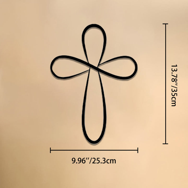 Christianartworkshop Minimalistische Wanddekoration aus Metall: Zeitloses Symbol der heiligen, erlösenden Gnade - 9,96''*13,78''*0,04''/25,3 cm*35 cm*0,1 cm - image 7