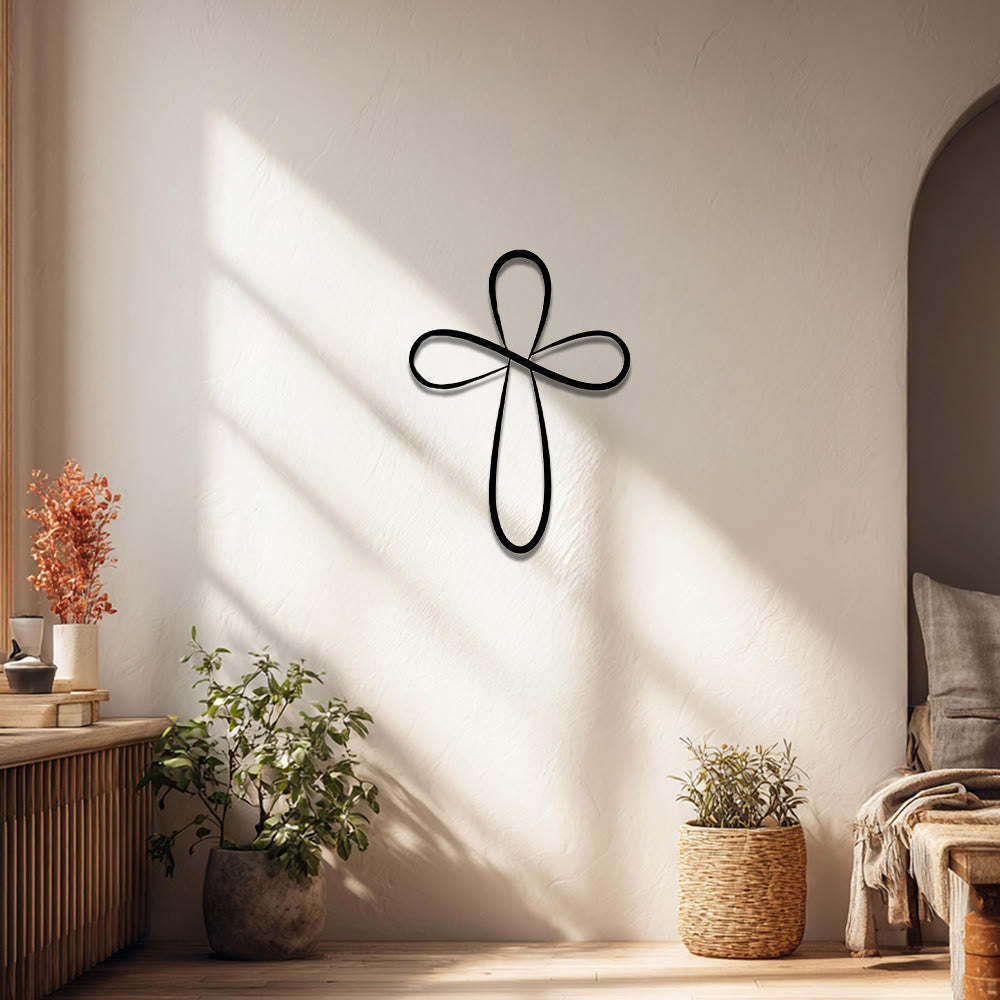 Christianartworkshop Minimalistische Wanddekoration aus Metall: Zeitloses Symbol der heiligen, erlösenden Gnade - image 0