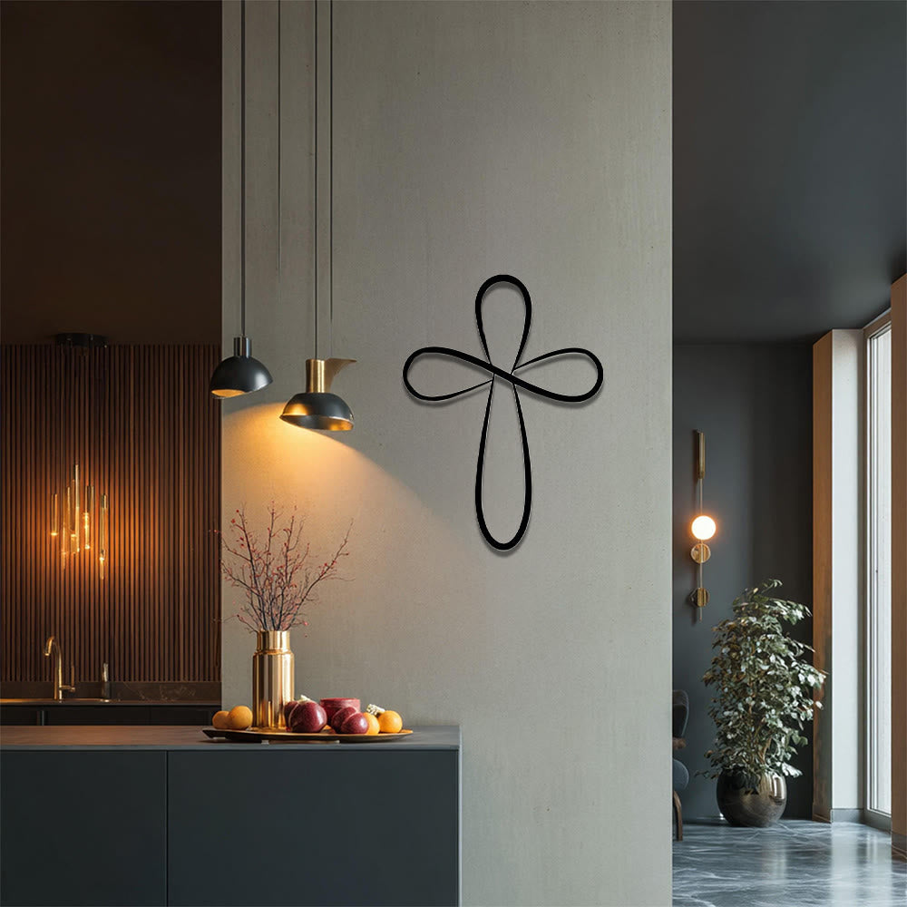 Christianartworkshop Minimalistisches Wanddekor aus Metall: Zeitloses Symbol der heiligen, erlösenden Gnade - image 1