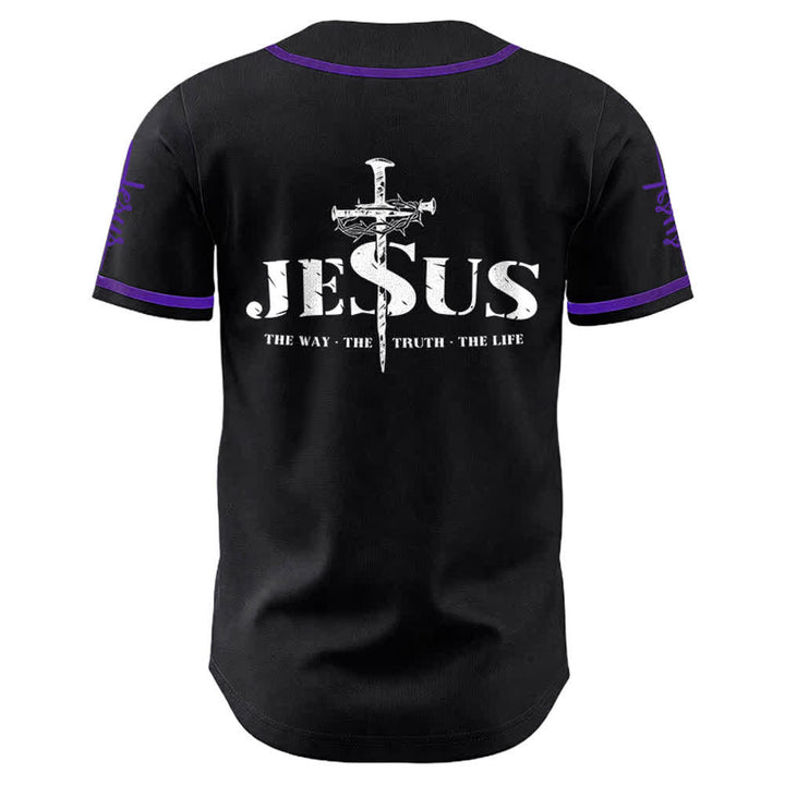 Christianartworkshop Jesus Kreuz Nagel und Dornenkrone Baseballtrikot - image 27
