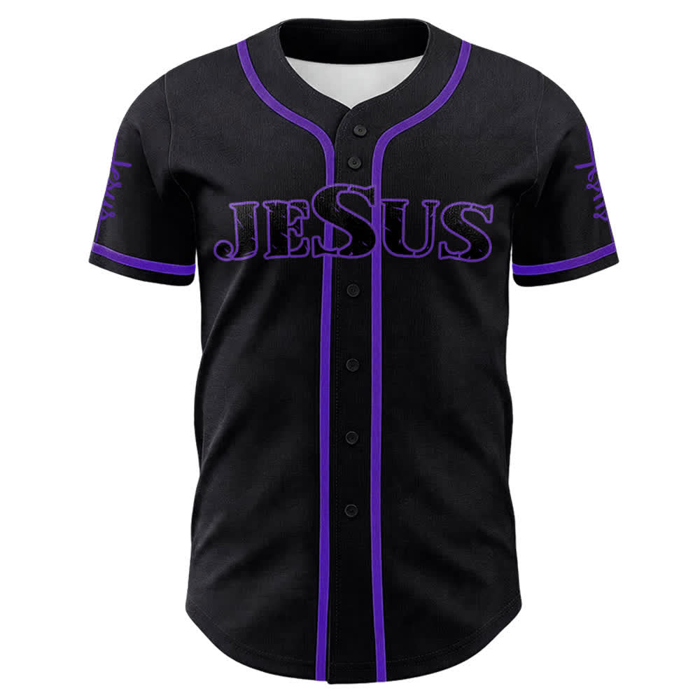 Christianartworkshop Jesus Kreuz Nagel und Dornenkrone Baseballtrikot - image 26