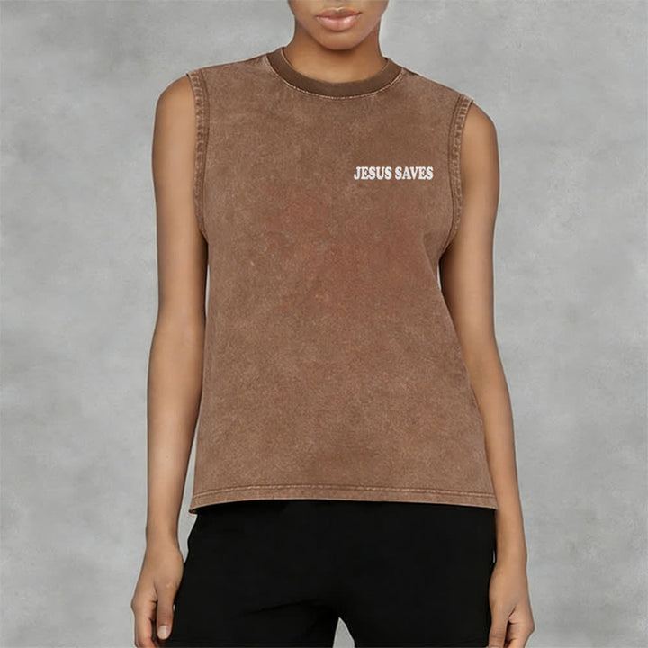 Christianartworkshop Jesus rettet Johannes 3:16 Unisex-Tanktop (vorgewaschen) - image 34