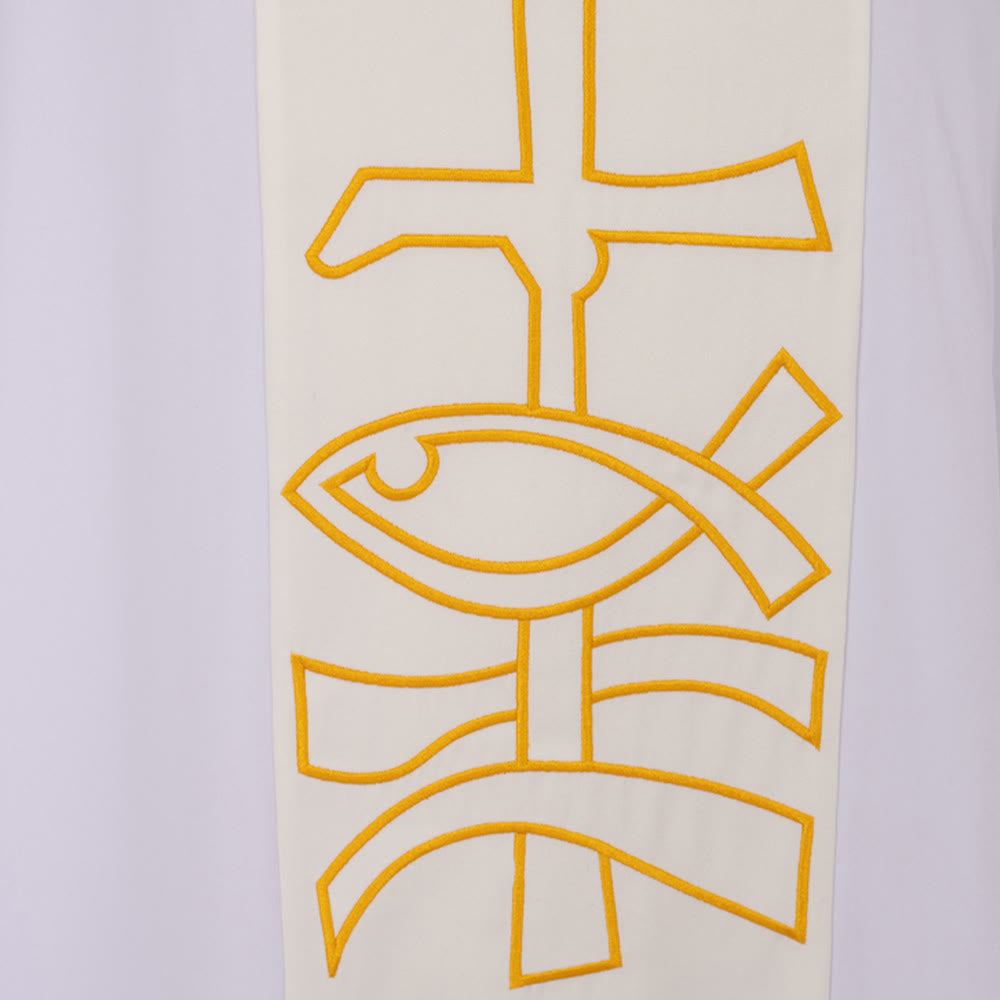 Christianartworkshop Symbolische, mehrfarbige Kasel mit goldenem Kelch - Host Elements - image 16