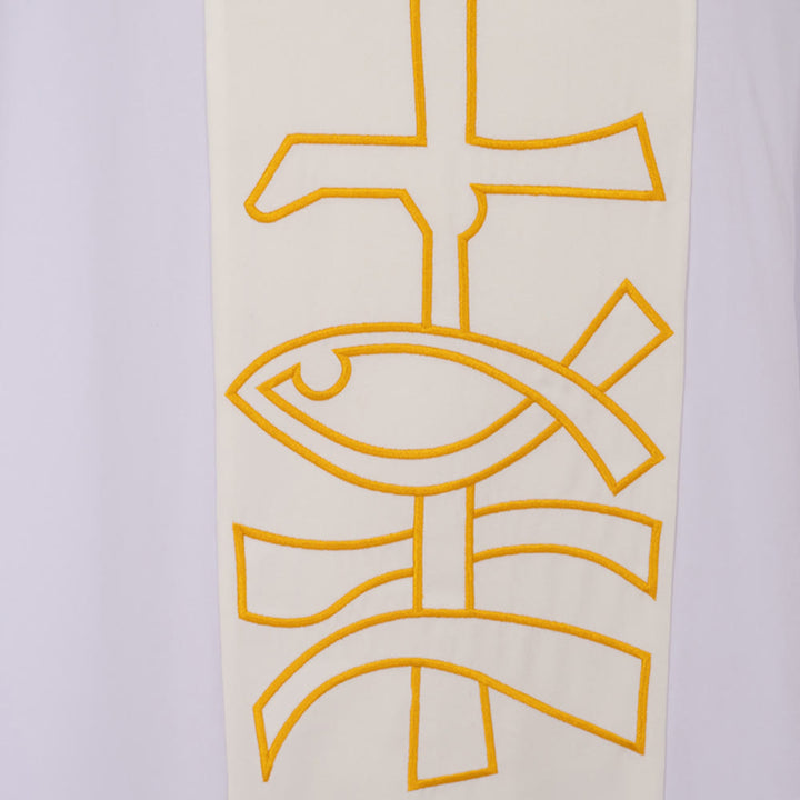 Christianartworkshop Symbolische, mehrfarbige Kasel mit goldenem Kelch - Host Elements - image 16