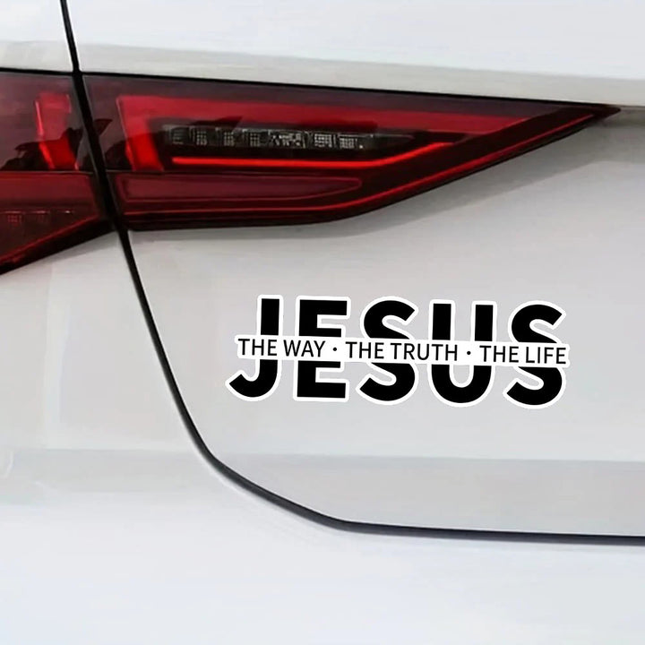 Christianartworkshop Autoaufkleber „Jesus – Der Weg, die Wahrheit, das Leben“: Ein Symbol für unerschütterlichen Glauben und göttlichen Schutz - image 5