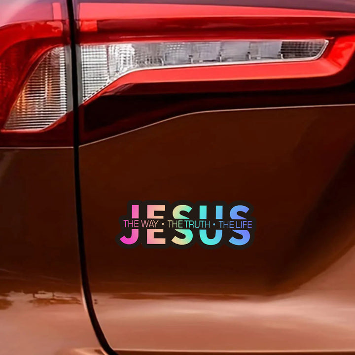 Christianartworkshop Autoaufkleber „Jesus – Der Weg, die Wahrheit, das Leben“: Ein Symbol für unerschütterlichen Glauben und göttlichen Schutz - image 9