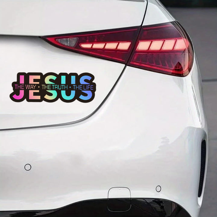Christianartworkshop Autoaufkleber „Jesus – Der Weg, die Wahrheit, das Leben“: Ein Symbol für unerschütterlichen Glauben und göttlichen Schutz - image 8