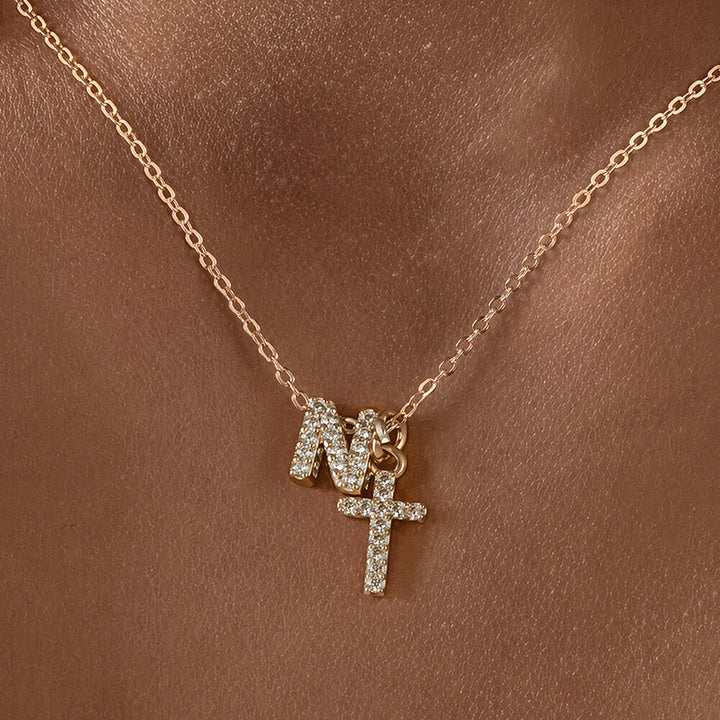 Christianartworkshop Individuell gestaltete Halskette mit Strass-Kreuzanhänger (Anfangsbuchstabe A-Z): Zeitloses Symbol sanfter himmlischer Fürsorge - N - image 15